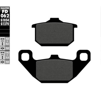 pastillas de freno moto galfer semi metal fd062g10
