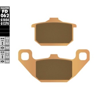 pastillas de freno moto galfer sinter street fd062