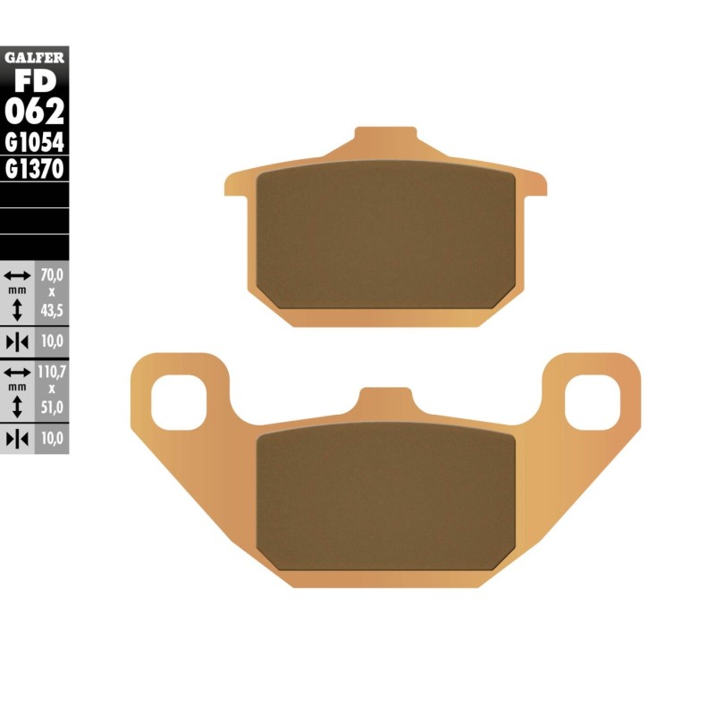 pastillas de freno moto galfer sinter street fd062