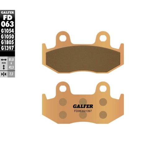 pastillas de freno moto galfer sinter quad fd063g1