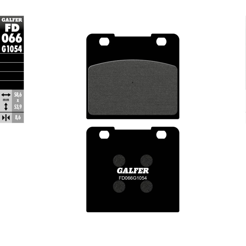 pastillas de freno moto galfer semi metal fd066g10
