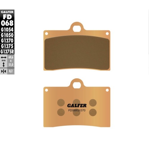 pastillas de freno moto galfer sinter street fd068