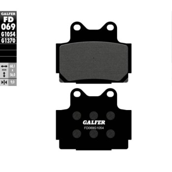 pastillas de freno moto galfer semi metal fd069g10