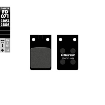 pastillas de freno moto galfer semi metal fd071g10