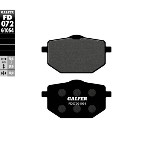 pastillas de freno moto galfer semi metal fd072g10