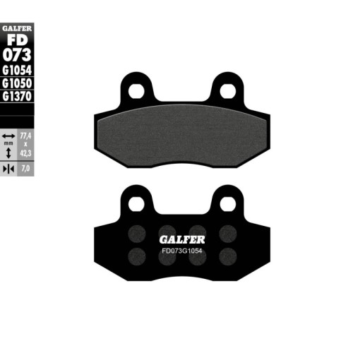 pastillas de freno moto galfer semi metal fd073g10