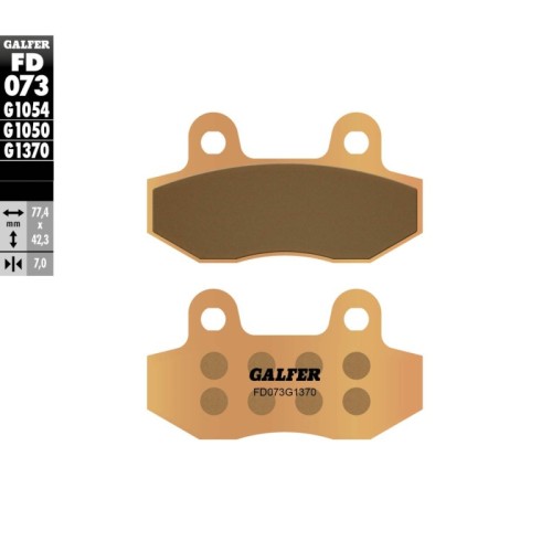 pastillas de freno moto galfer sinter street fd073