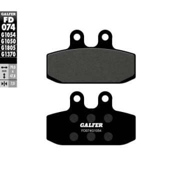 pastillas de freno moto galfer semi metal fd074g10