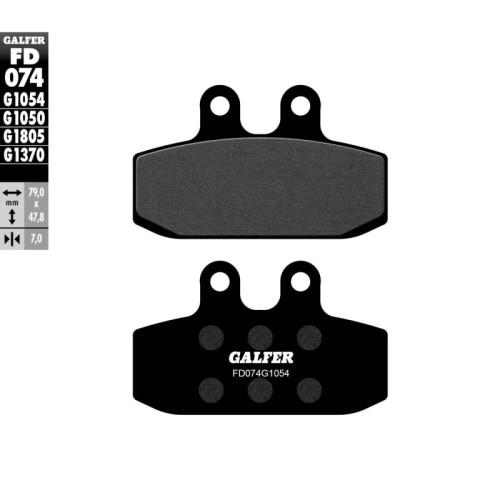 pastillas de freno moto galfer semi metal fd074g10