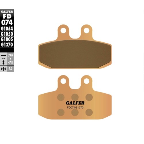 pastillas de freno moto galfer sinter street fd074