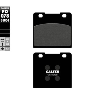 pastillas de freno moto galfer semi metal fd078g10