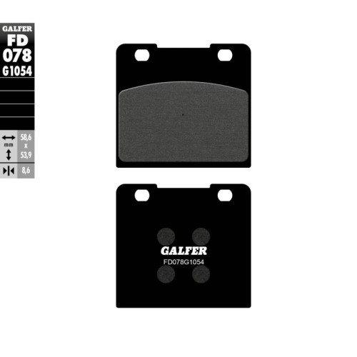 pastillas de freno moto galfer semi metal fd078g10