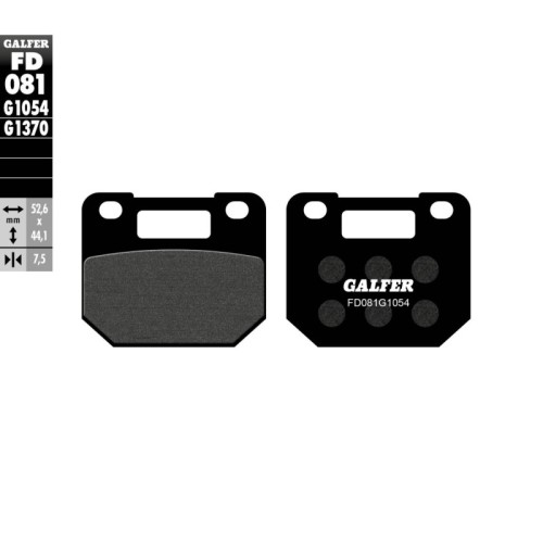 pastillas de freno moto galfer semi metal fd081g10