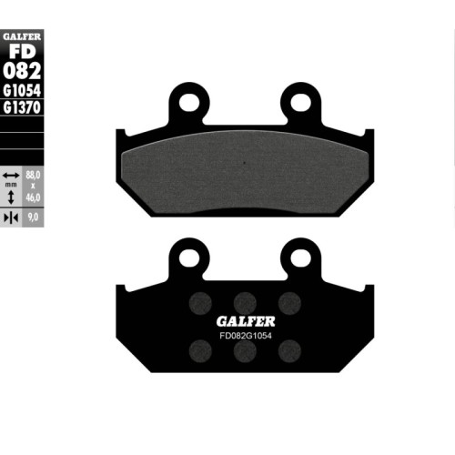 pastillas de freno moto galfer semi metal fd082g10