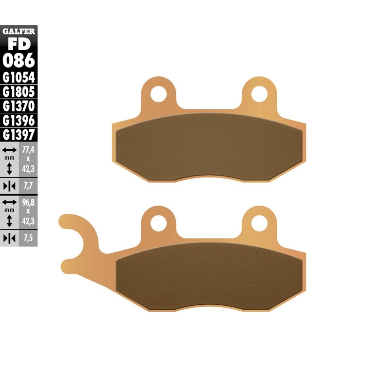 pastillas de freno moto galfer sinter quad fd086g1
