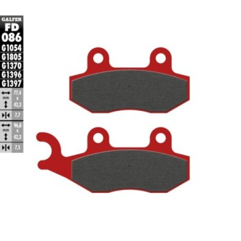pastillas de freno moto galfer trial top fd086g180