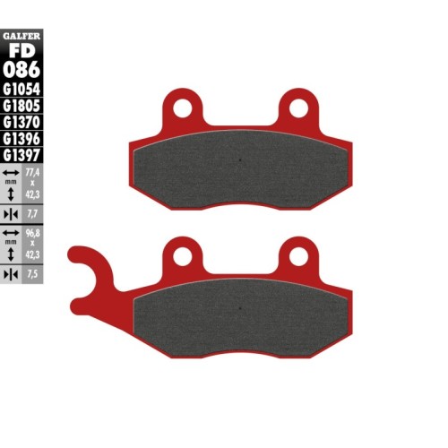 pastillas de freno moto galfer trial top fd086g180
