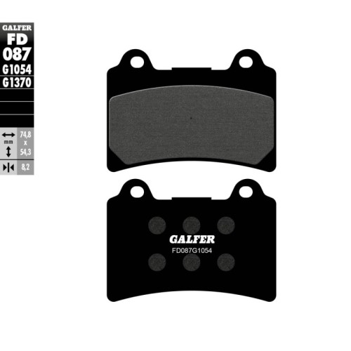 pastillas de freno moto galfer semi metal fd087g10