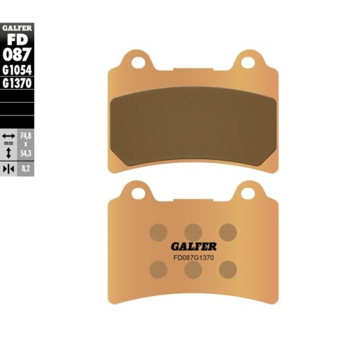 pastillas de freno moto galfer sinter street fd087