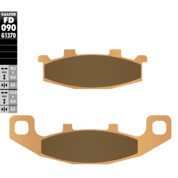 pastillas de freno moto galfer sinter street fd090