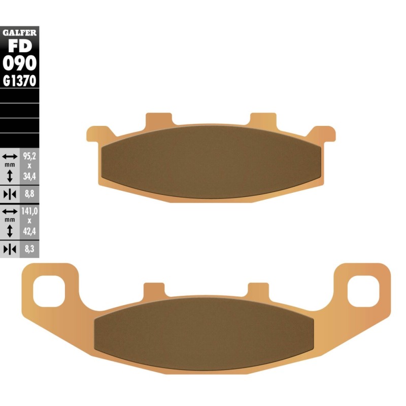 pastillas de freno moto galfer sinter street fd090