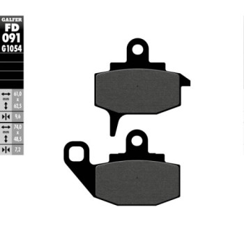 pastillas de freno moto galfer semi metal fd091g10