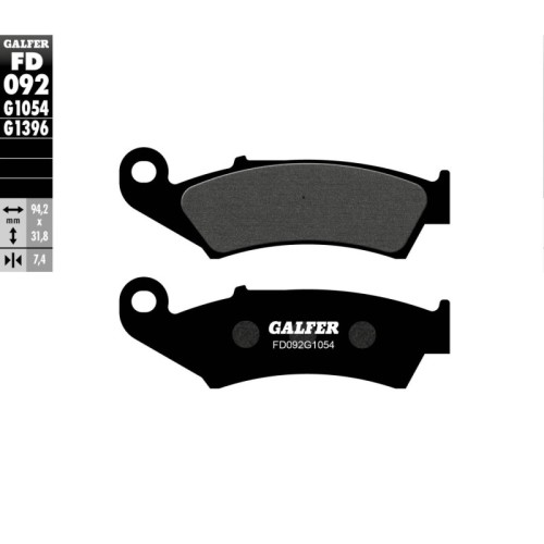 pastillas de freno moto galfer semi metal fd092g10