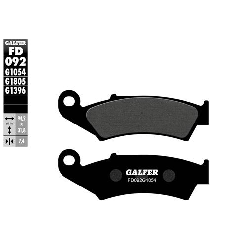 pastillas de freno moto galfer trial top fd092g180