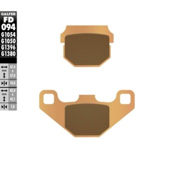 pastillas de freno moto galfer scooter fd094g1380