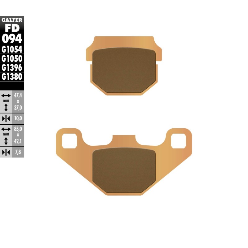 pastillas de freno moto galfer scooter fd094g1380