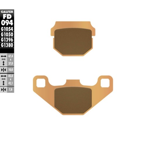 pastillas de freno moto galfer scooter fd094g1380