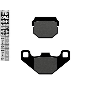 pastillas de freno moto galfer trial top fd094g180