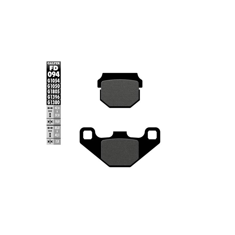pastillas de freno moto galfer trial top fd094g180