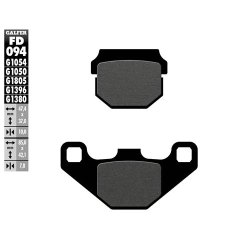 pastillas de freno moto galfer trial top fd094g180