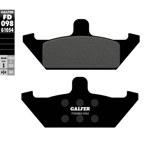 pastillas de freno moto galfer semi metal fd098g10