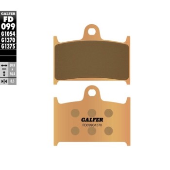 pastillas de freno moto galfer sinter street fd099