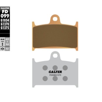 pastillas de freno moto galder sinter sport fd099g