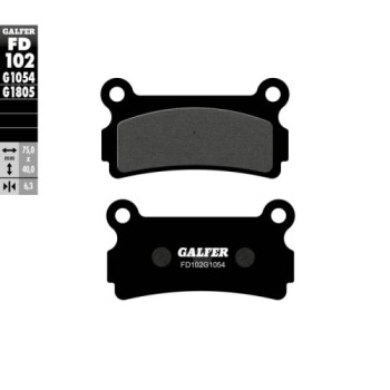 pastillas de freno moto galfer semi metal fd102g10