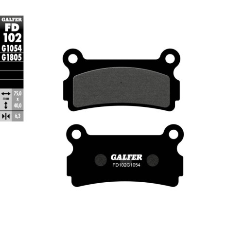 pastillas de freno moto galfer semi metal fd102g10