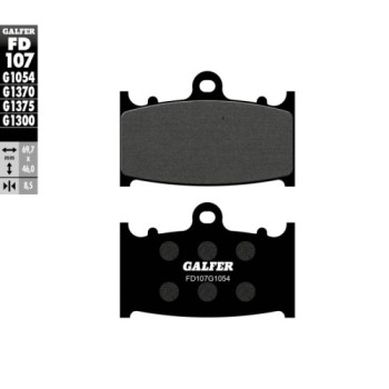 pastillas de freno moto galfer semi metal fd107g10