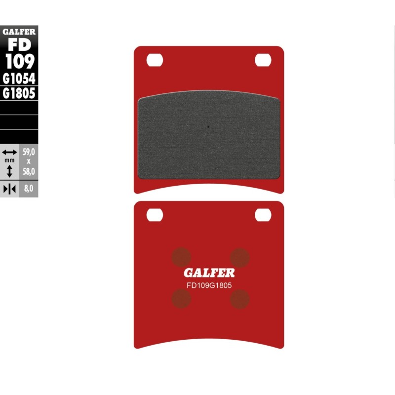pastillas de freno moto galfer trial top fd109g180