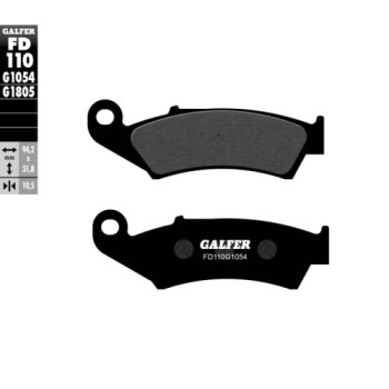 pastillas de freno moto galfer semi metal fd110g10