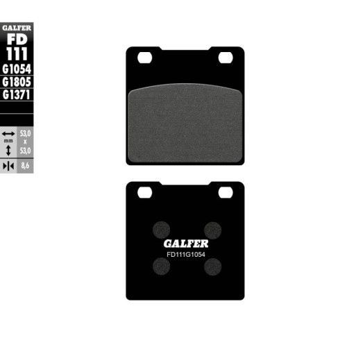 pastillas de freno moto galfer semi metal fd111g10