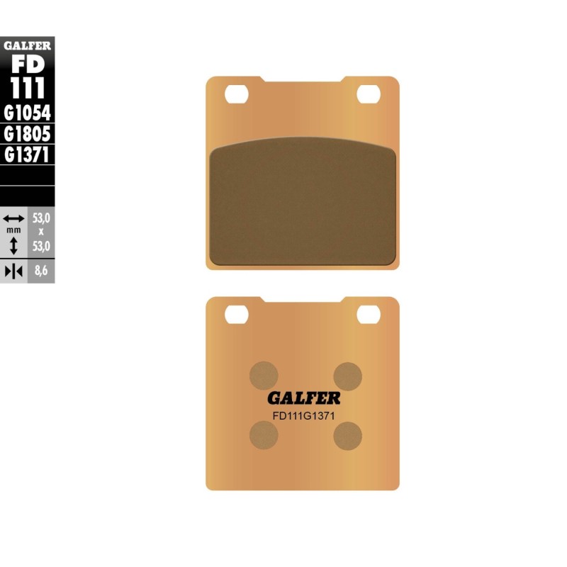 pastillas de freno moto galfer sinter street fd111