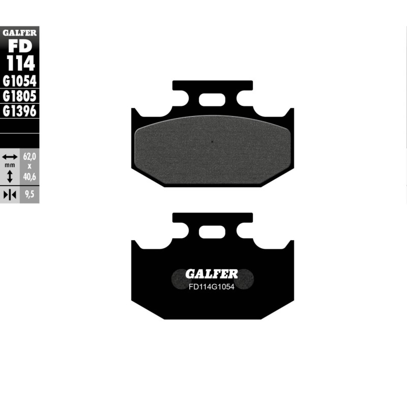 pastillas de freno moto galfer semi metal fd114g10