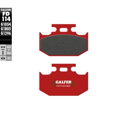 pastillas de freno moto galfer trial top fd114g180