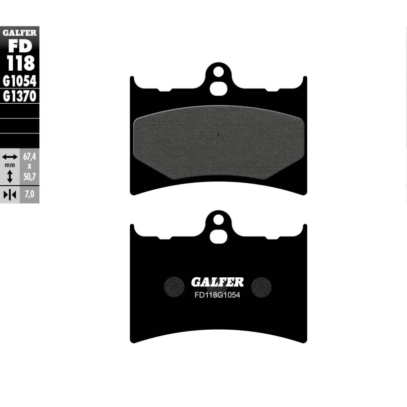 pastillas de freno moto galfer semi metal fd118g10