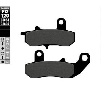 pastillas de freno moto galfer semi metal fd120g10