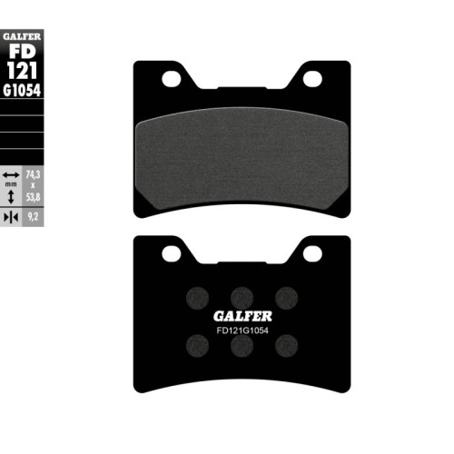pastillas de freno moto galfer semi metal fd121g10