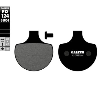 pastillas de freno moto galfer semi metal fd124g10